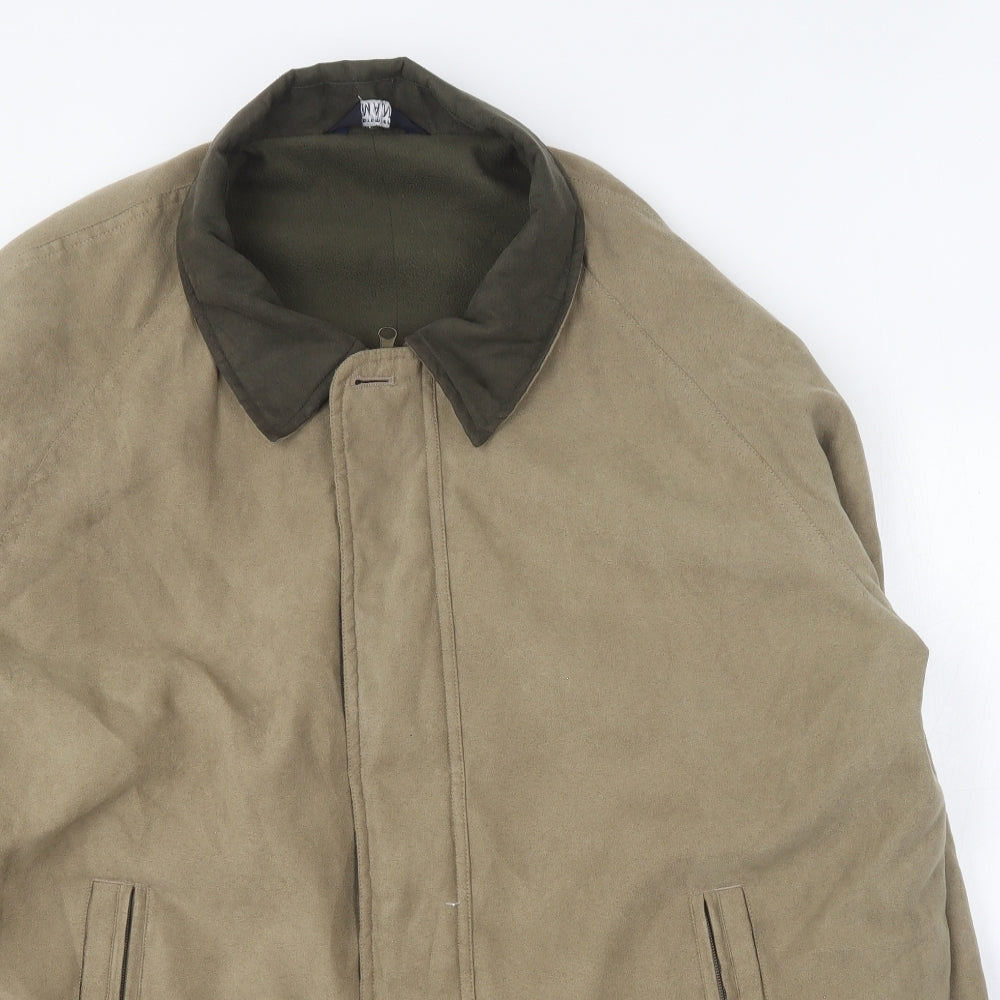 Premier Mens Brown Jacket Coat Size L