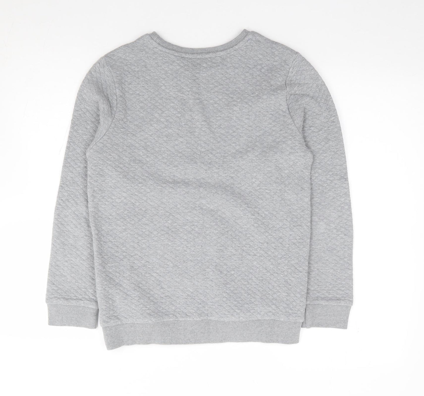 F&F Boys Grey  Cotton Pullover Sweatshirt Size 11-12 Years  Pullover