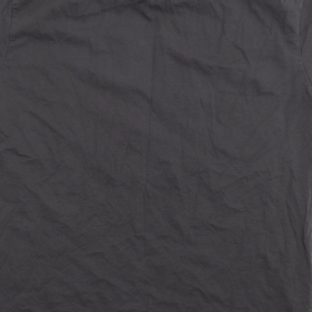 Uneek Mens Grey  Cotton  T-Shirt Size M Crew Neck  - Pokemon