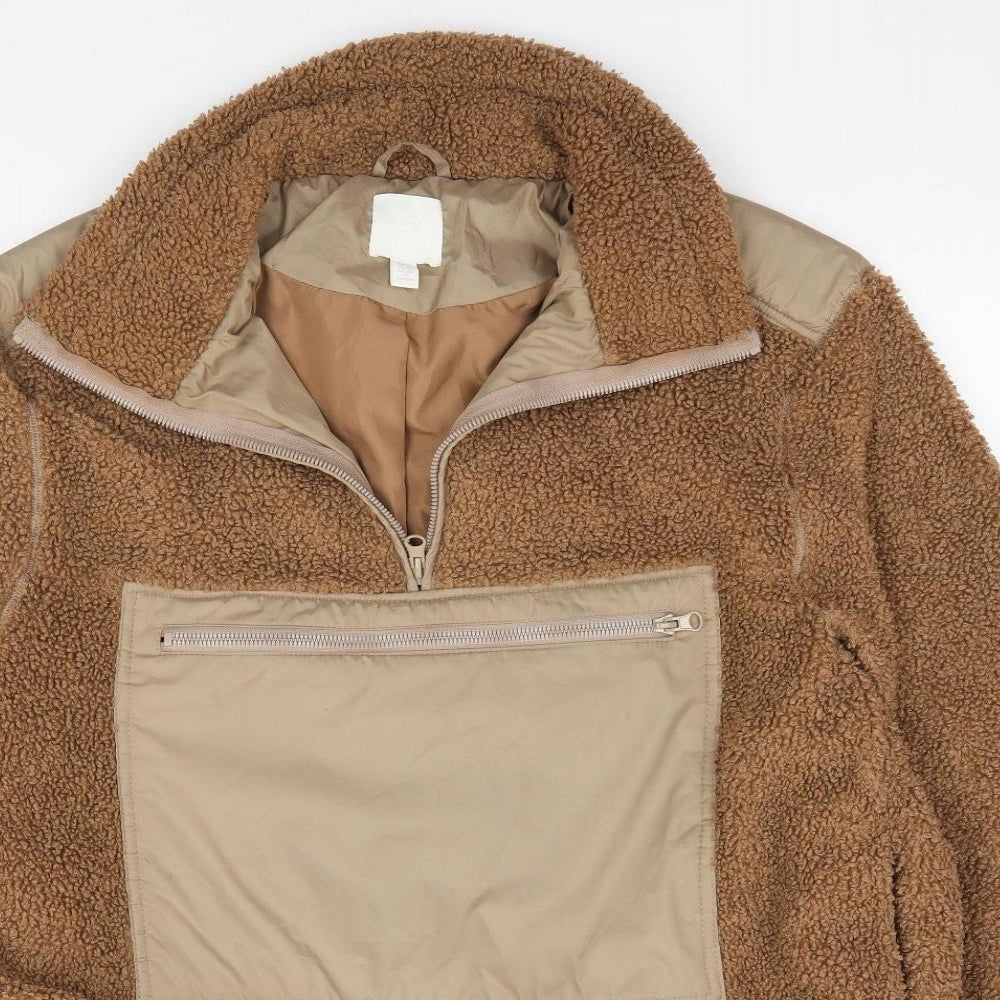 H&M Womens Brown  Polyester Pullover Sweatshirt Size XS  Pullover