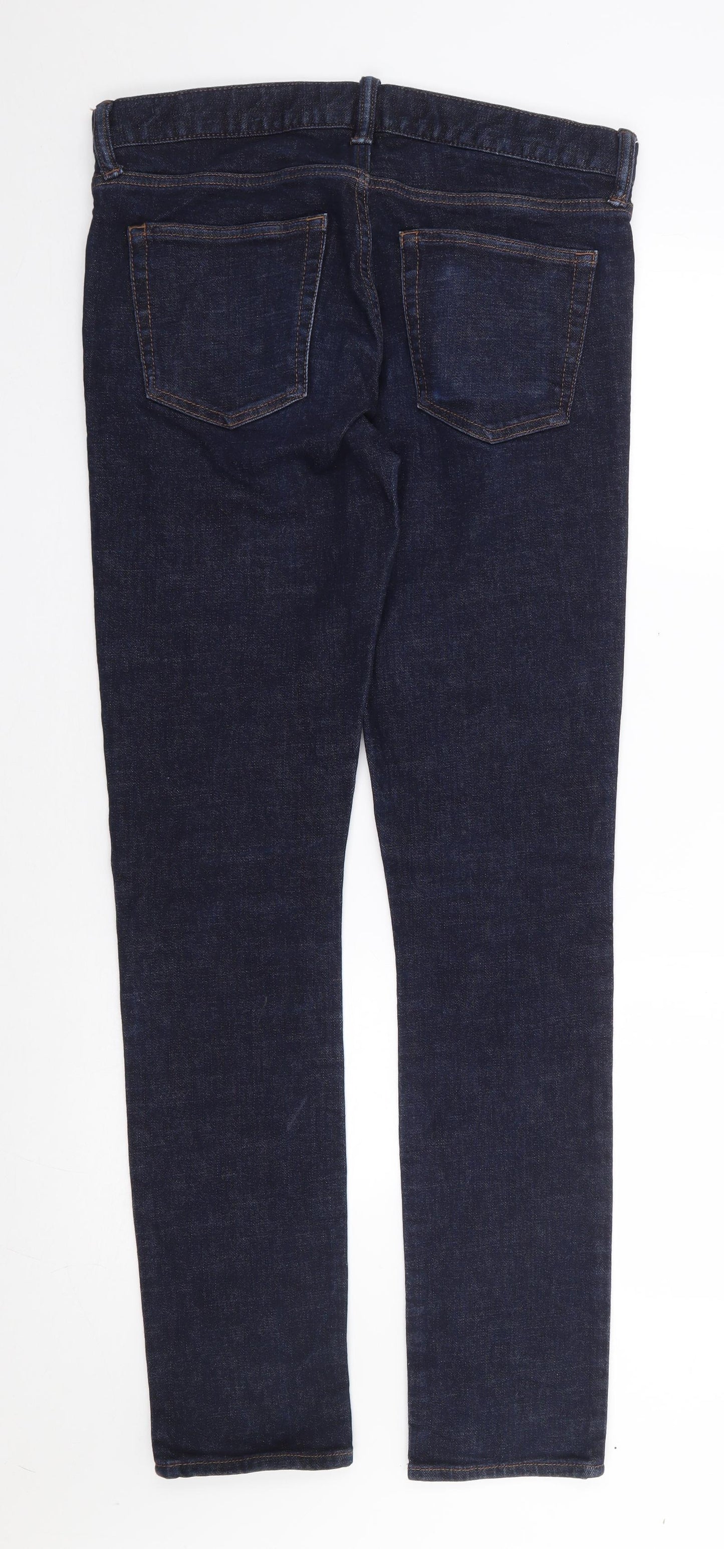 Gap Mens Blue  Cotton Skinny Jeans Size 31 L32 in Slim Zip