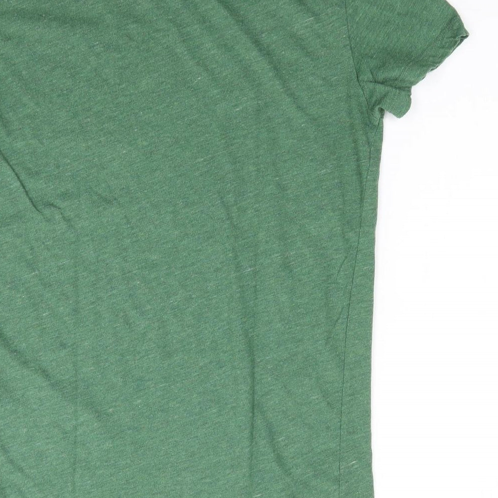 Jack Wills Mens Green  Polyester  T-Shirt Size S Crew Neck