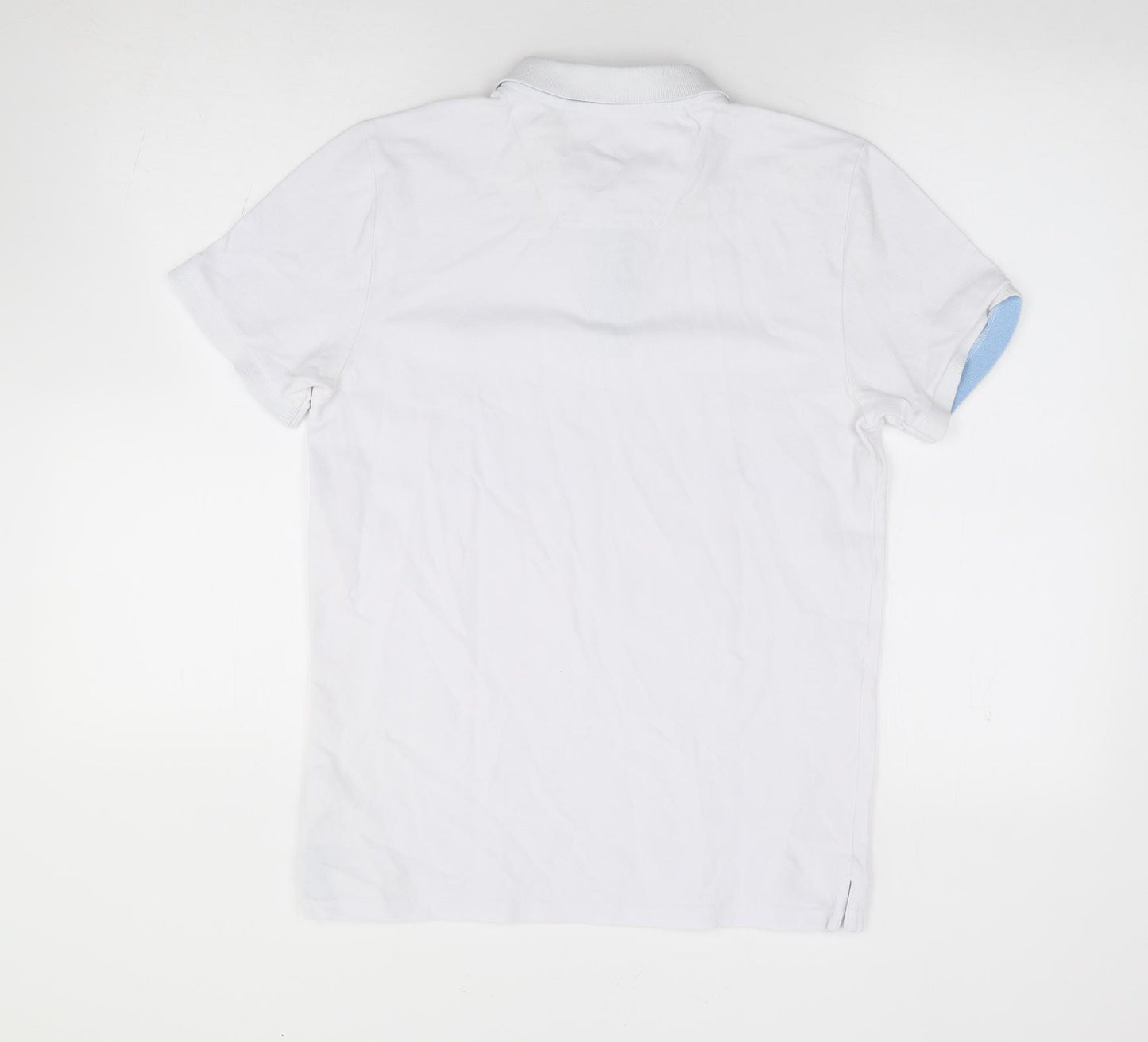 Joules Mens Ivory  Cotton  Polo Size S Collared Pullover