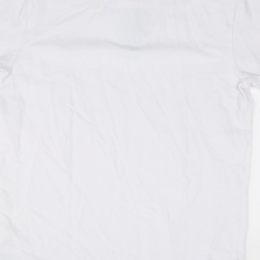 Joules Mens Ivory  Cotton  Polo Size S Collared Pullover