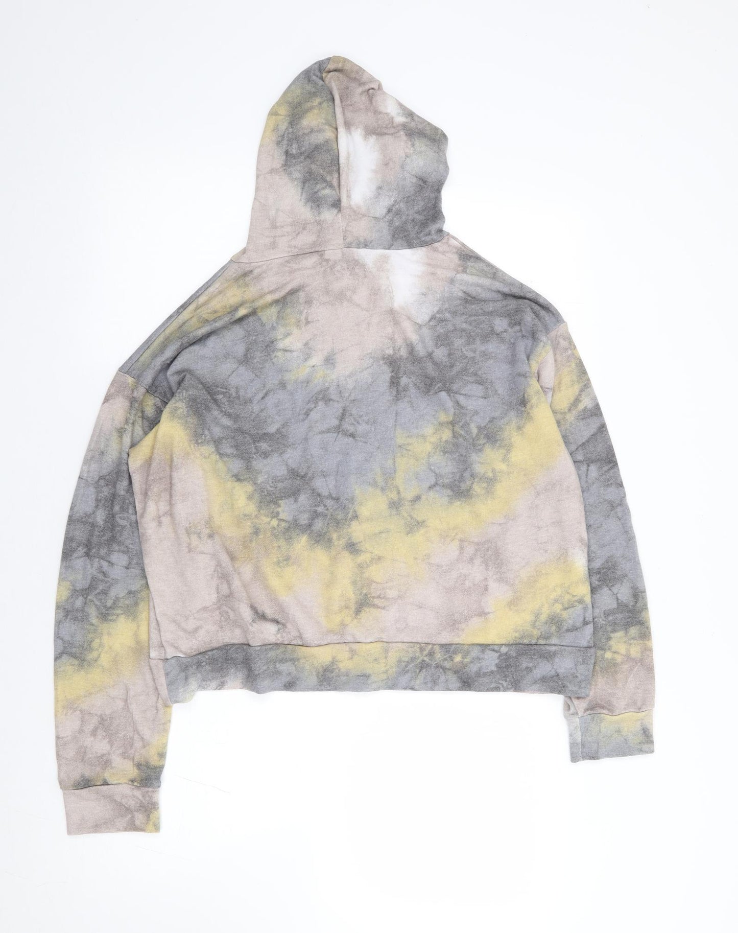 New Look  Womens Multicoloured Geometric Polyester Pullover Hoodie Size L  Pullover - Tie Dye