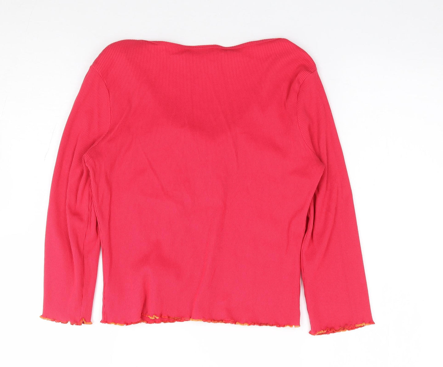 NEXT Womens Pink Scoop Neck  100% Cotton Shrug Jumper Size 12
