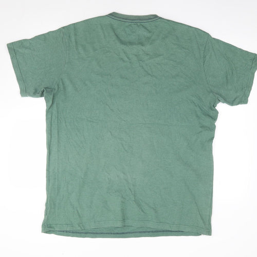 Weird Fish Mens Green  Polyester  T-Shirt Size XL Crew Neck