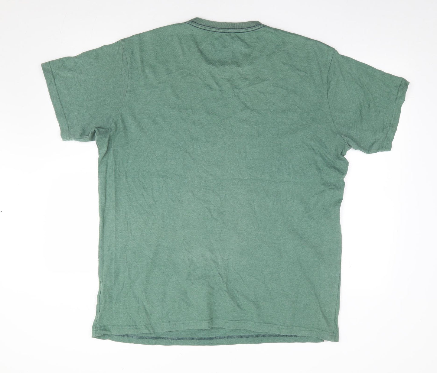 Weird Fish Mens Green  Polyester  T-Shirt Size XL Crew Neck