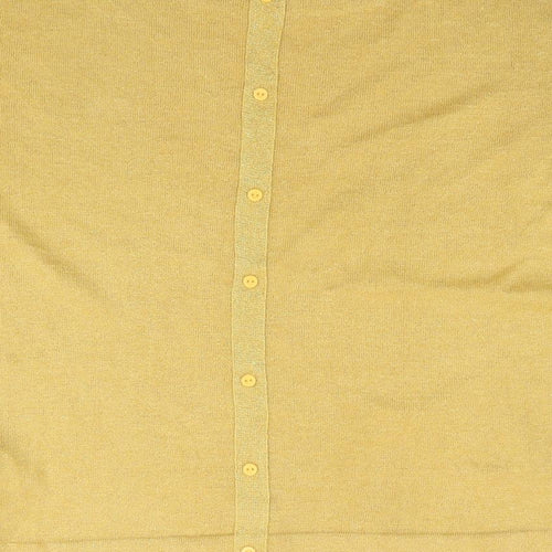 NEXT Womens Yellow Round Neck  Viscose Pullover Jumper Size 12