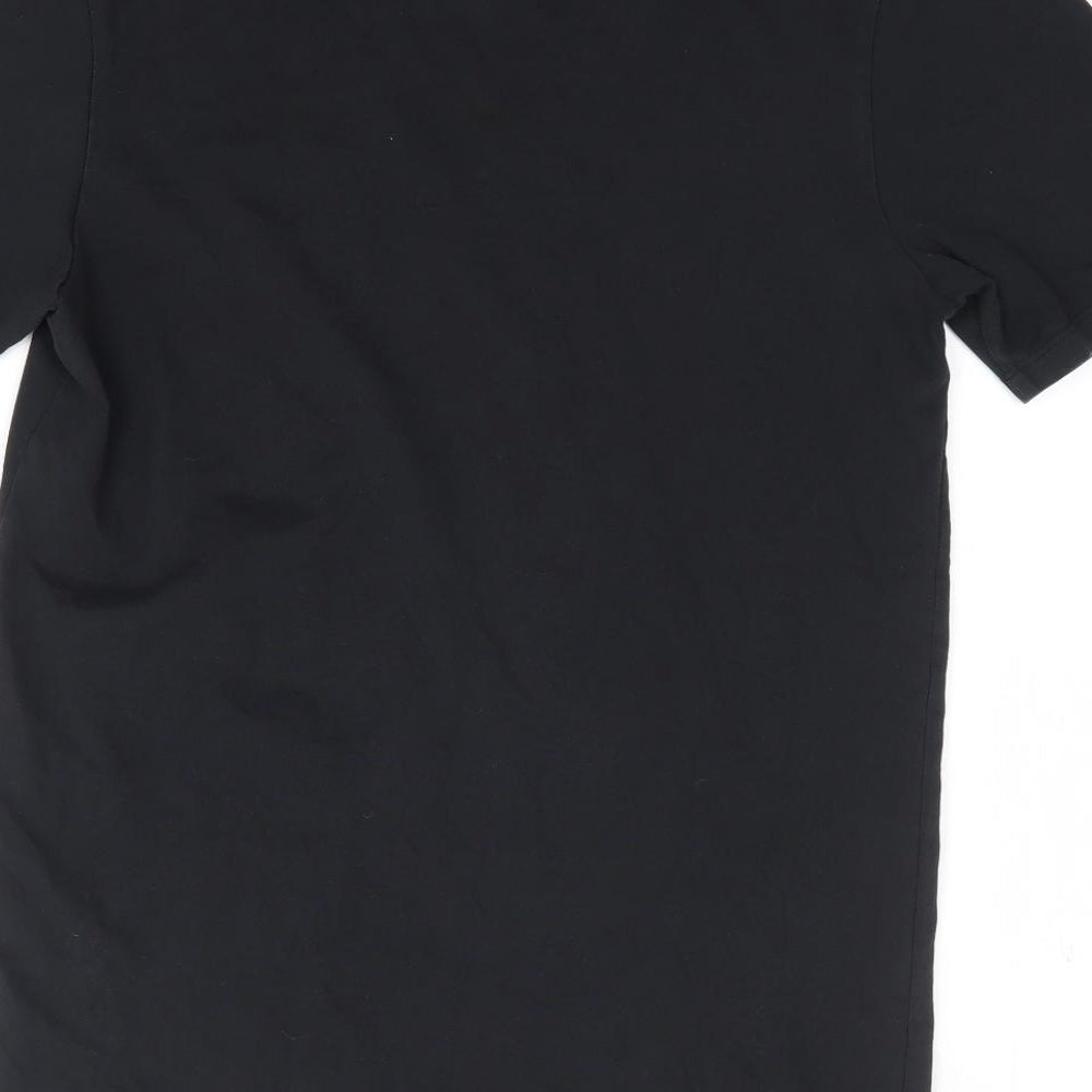 Nike Mens Black  Cotton  T-Shirt Size S Crew Neck