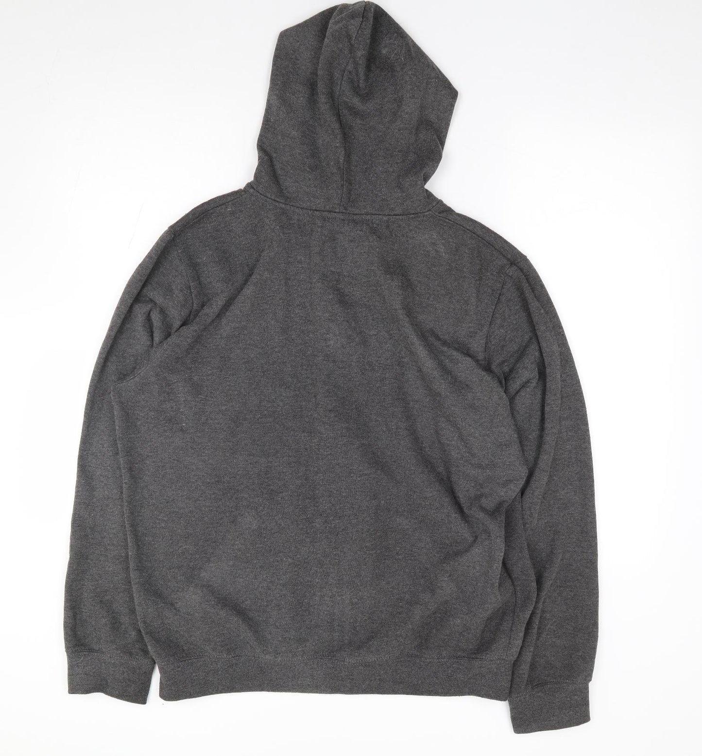 Code Mens Grey Polyester Full Zip Hoodie Size XL