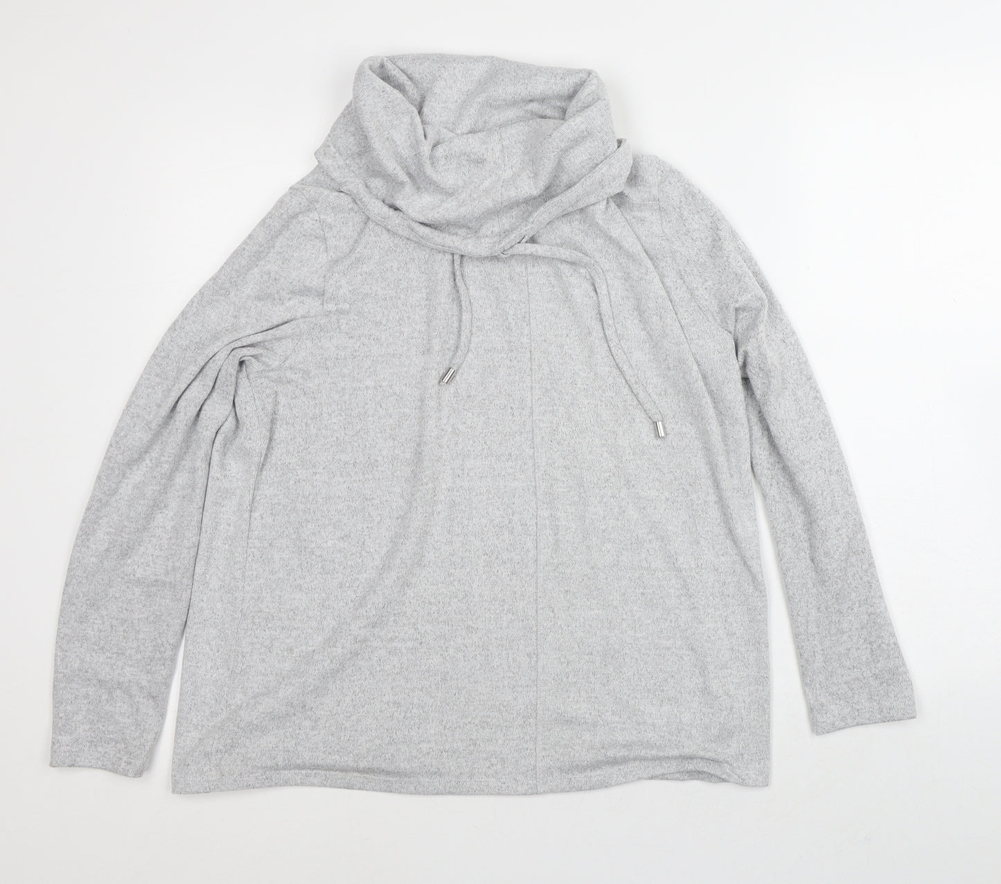 George Womens Grey  Polyester Pullover Sweatshirt Size 12