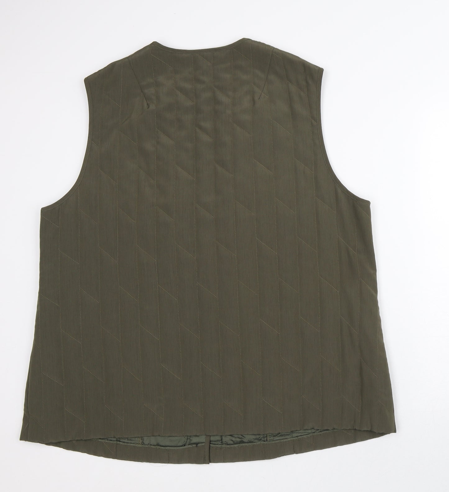 Sommerman Womens Green Geometric  Jacket  Size 22   - Sleeveless