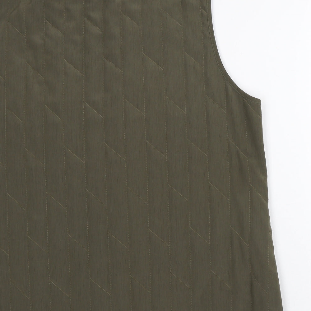 Sommerman Womens Green Geometric  Jacket  Size 22   - Sleeveless