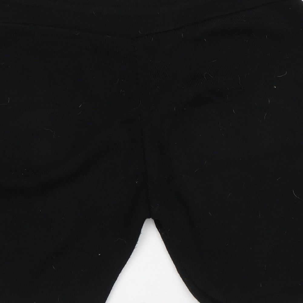 Boohoo Womens Black  Acrylic Bermuda Shorts Size M L7 in Regular  - Knitted
