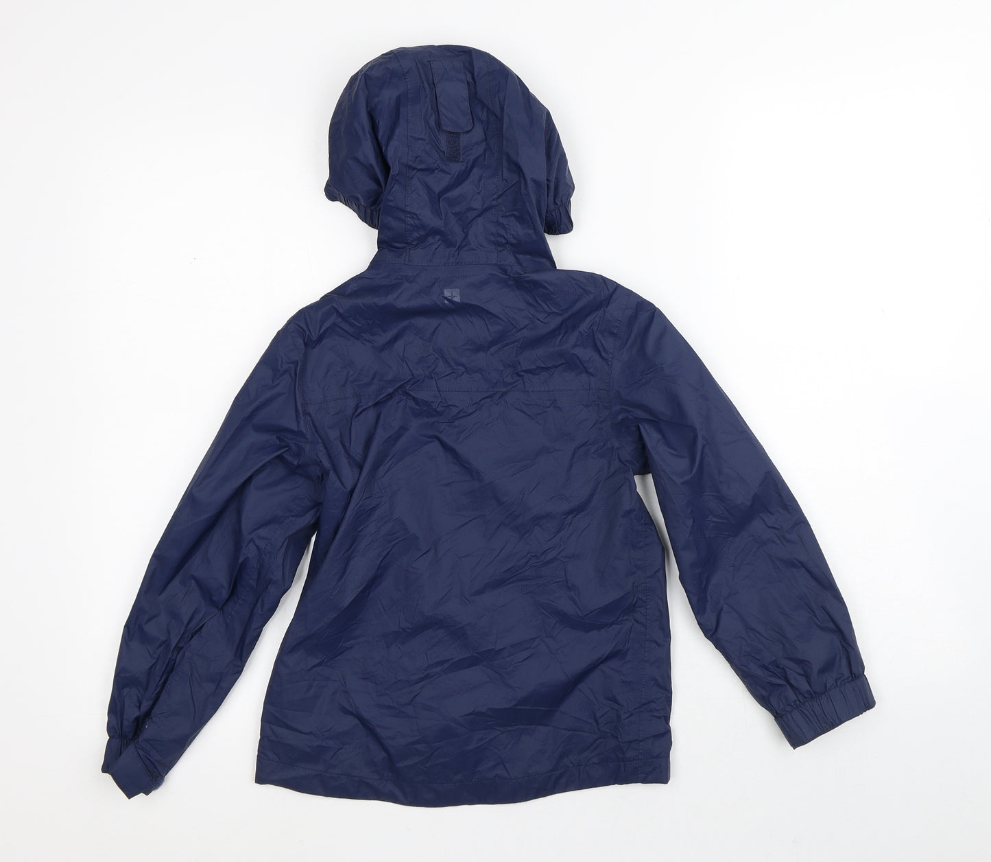 Mountain Warehouse Boys Blue Striped  Rain Coat Coat Size 7-8 Years