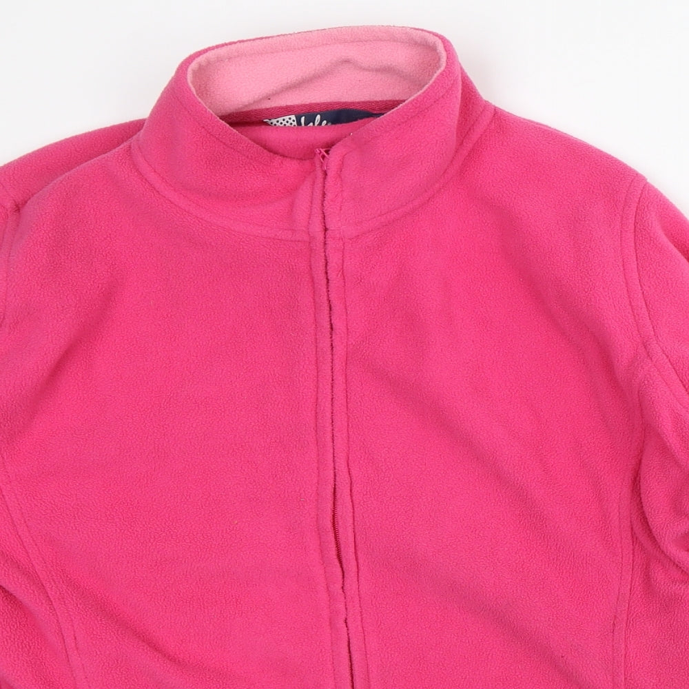 Isle Womens Pink  Polyester Full Zip Sweatshirt Size L