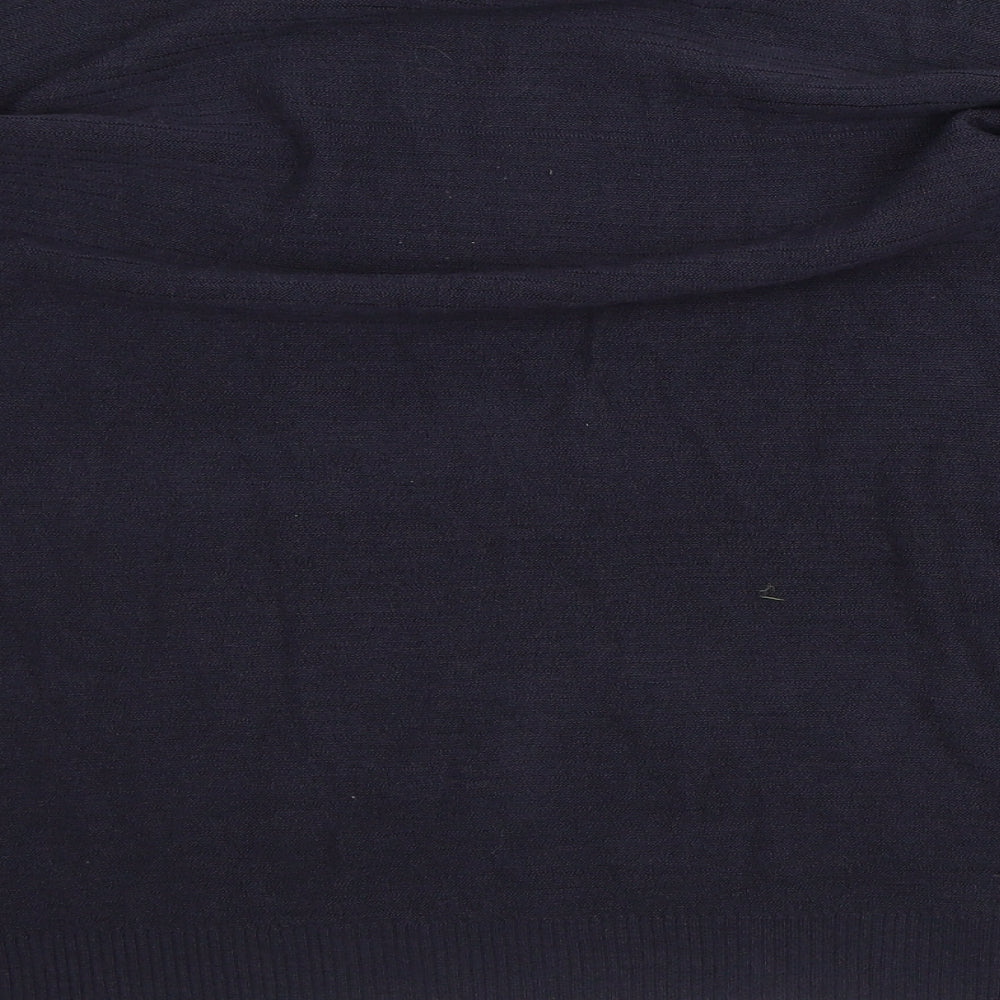 Intuition Womens Blue  Acrylic Pullover Sweatshirt Size 14