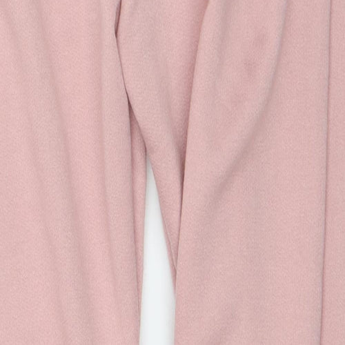 Preworn Womens Pink  Polyester Sweatpants Trousers Size M L27 in Regular