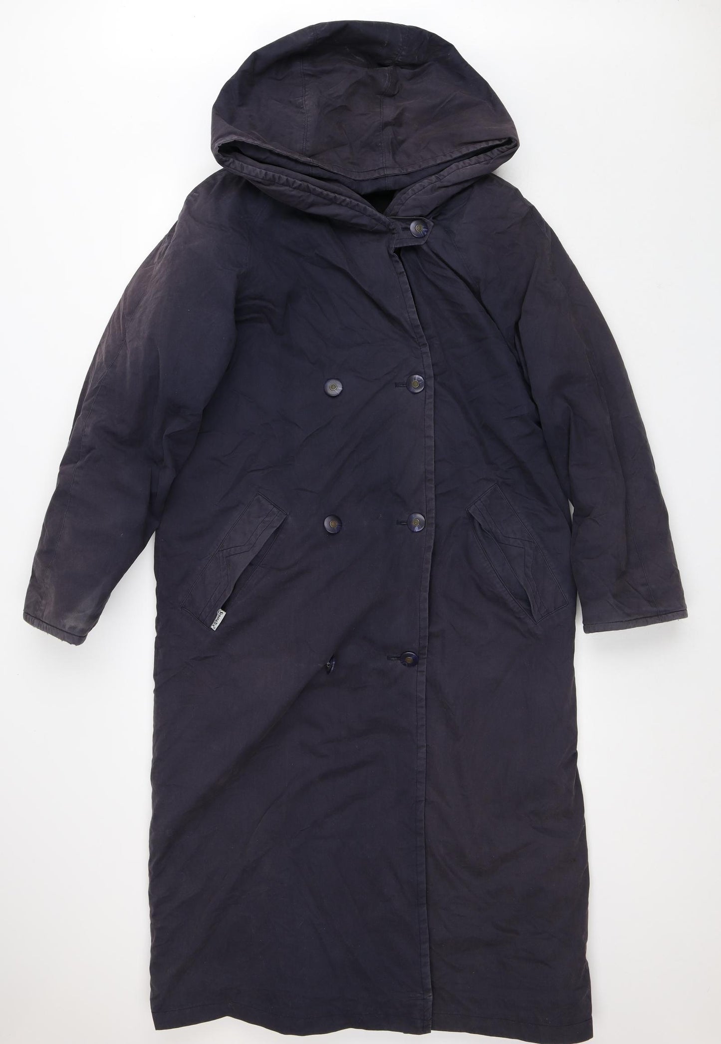 Sympatex Womens Black   Trench Coat Coat Size 8