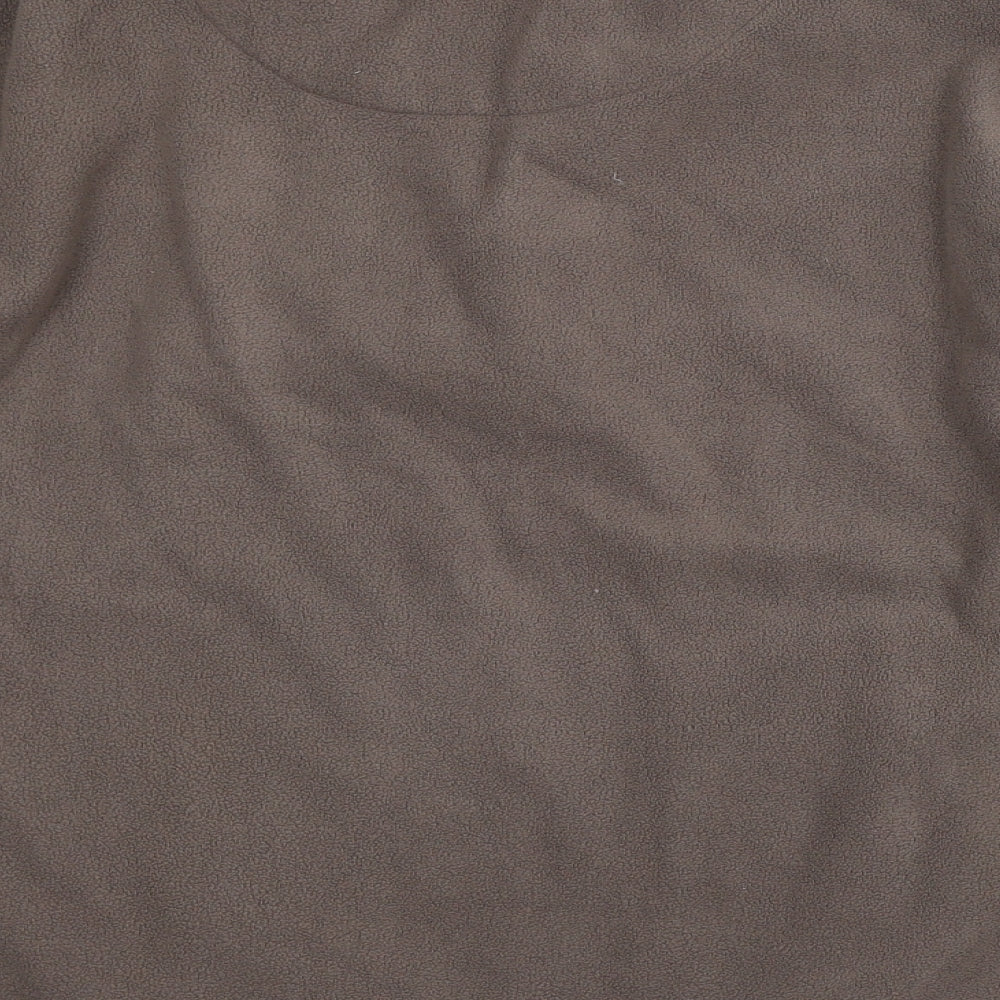 Active Womens Brown Striped Polyester Pullover Sweatshirt Size 20
