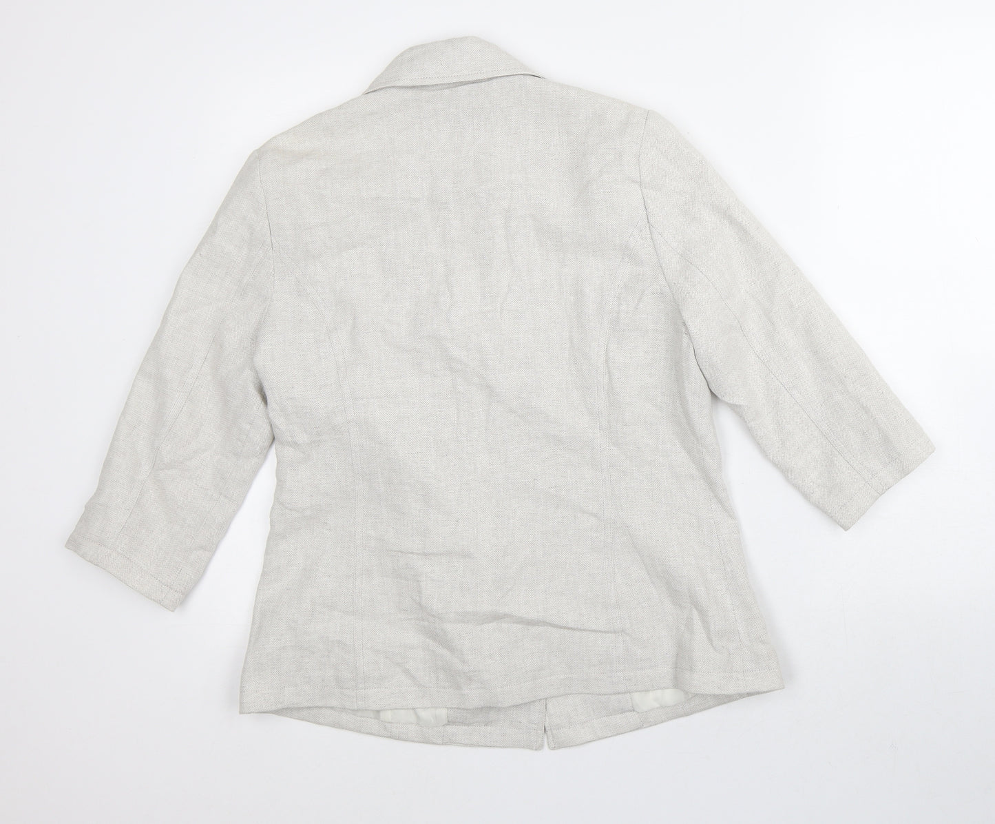 Dast Womens White   Jacket Blazer Size 10