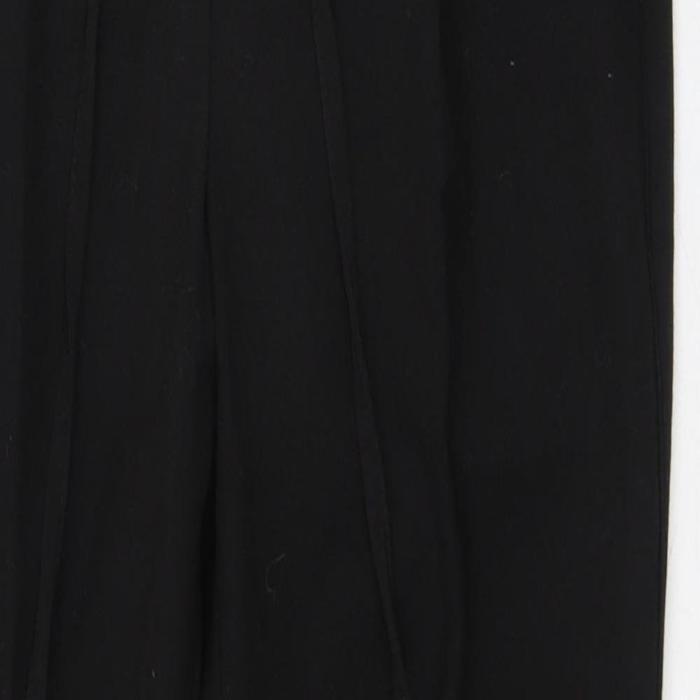 NEXT Womens Black Polyester Trousers Size 6 L27 in Regular