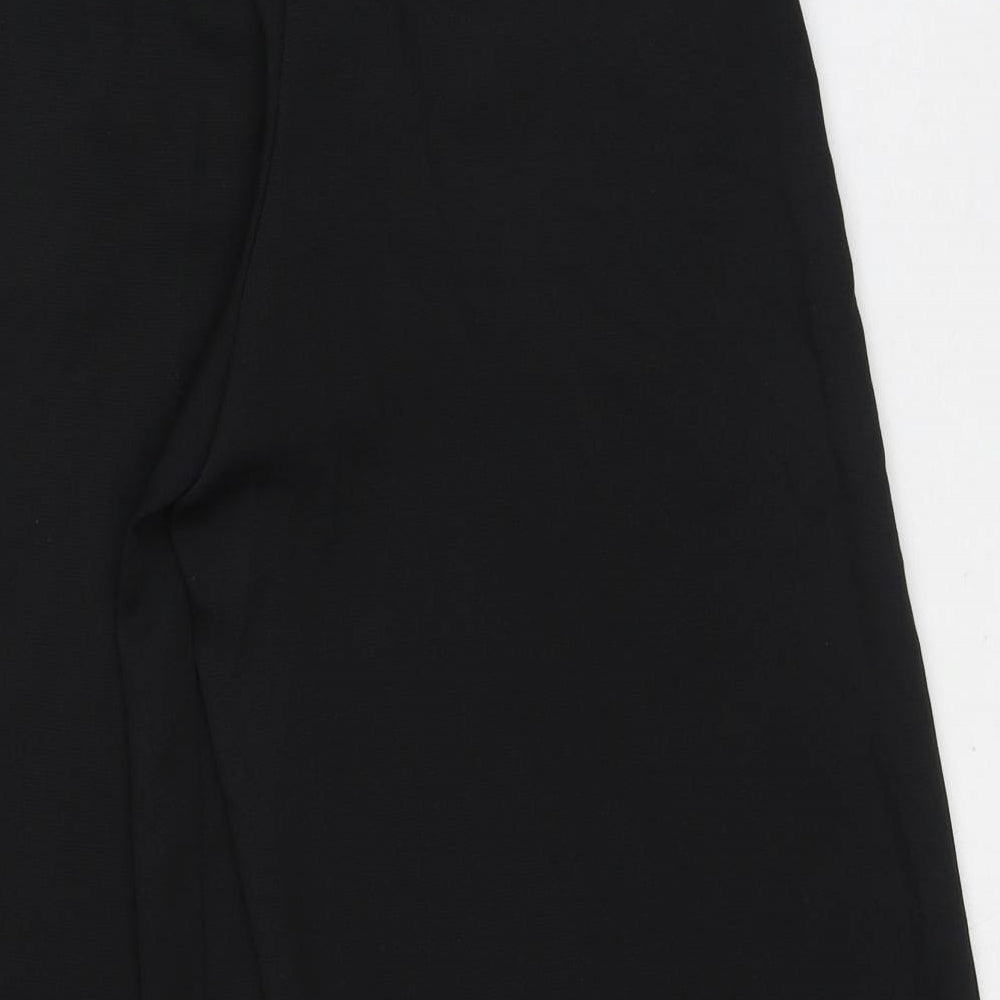 Topshop Womens Black Polyester Capri Trousers Size 8 L22 in Regular
