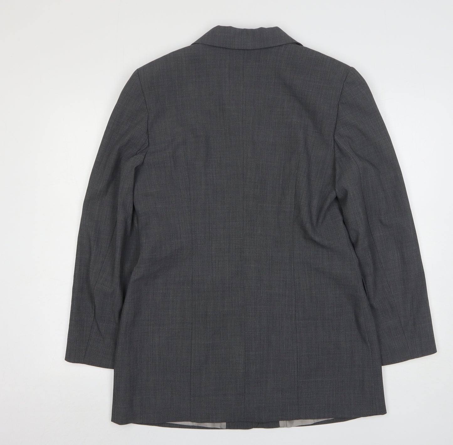 Seeler Womens Grey  Wool Jacket Suit Jacket Size 12