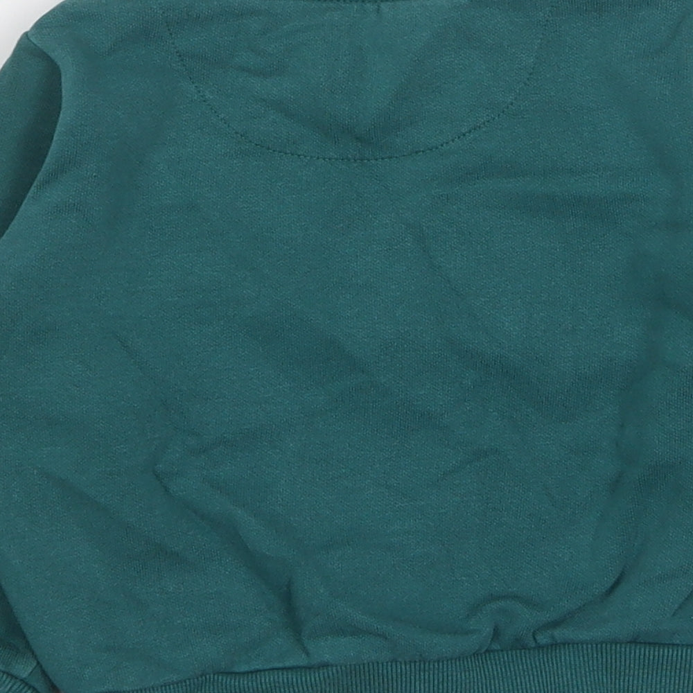 F&F Boys Green  Cotton Pullover Jumper Size 18-24 Months
