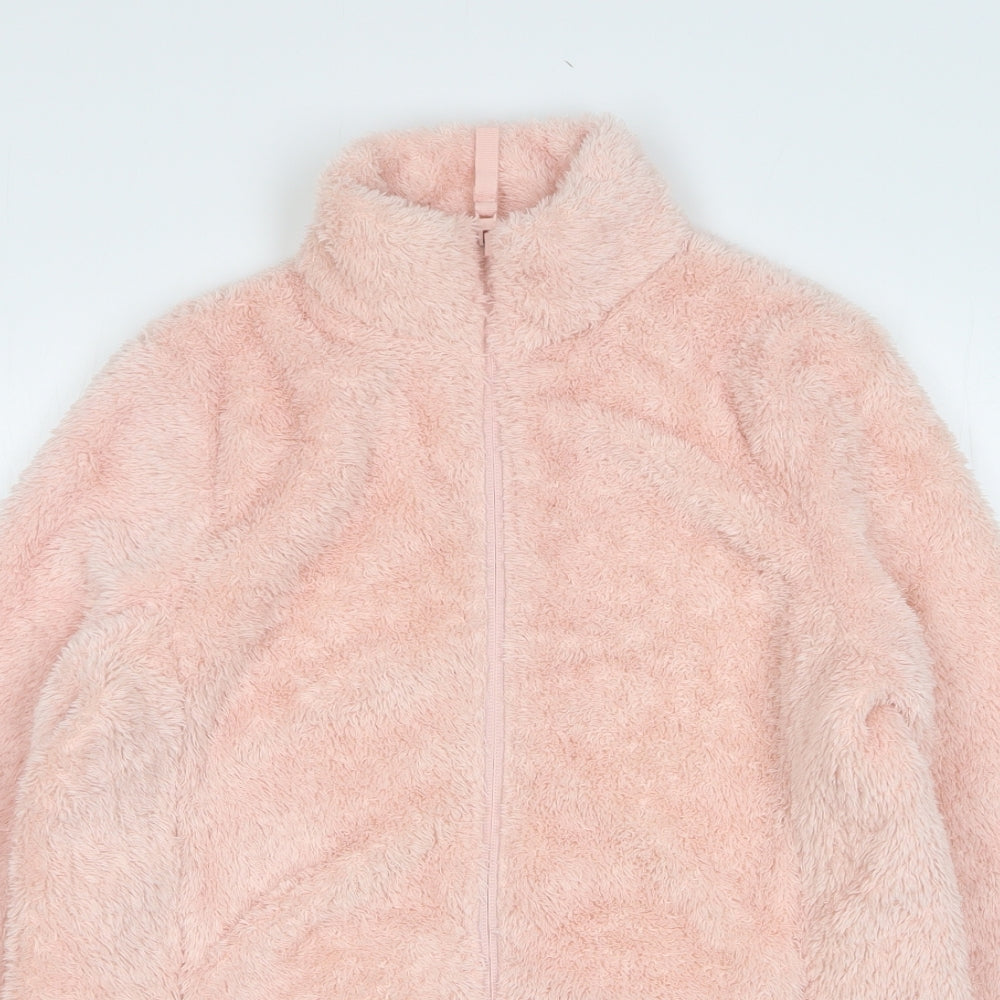 Dunnes Stores Womens Pink  Polyester Full Zip Sweatshirt Size S