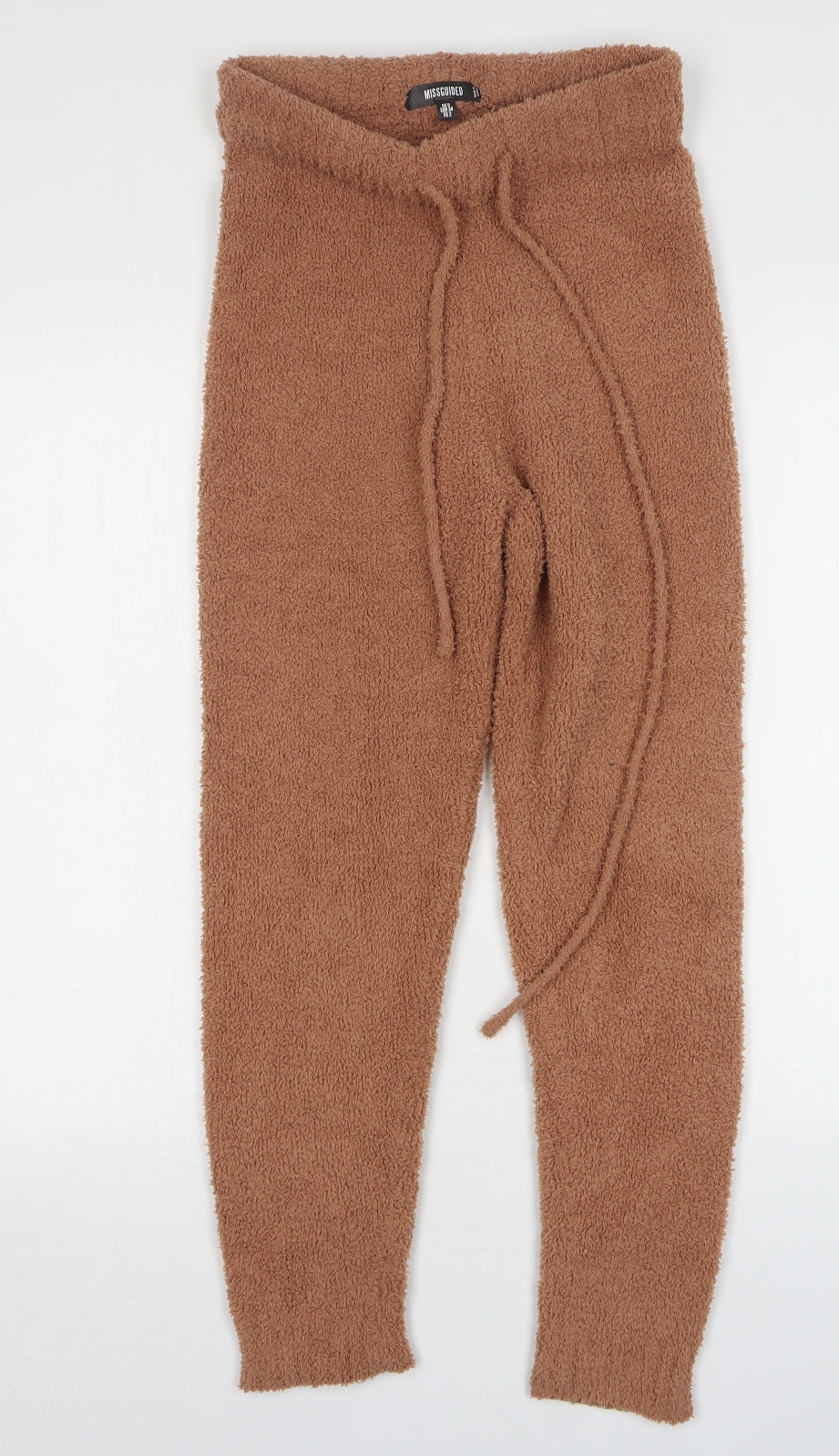 Missguided Womens Beige  Polyester Sweatpants Trousers Size 6 L27 in Regular