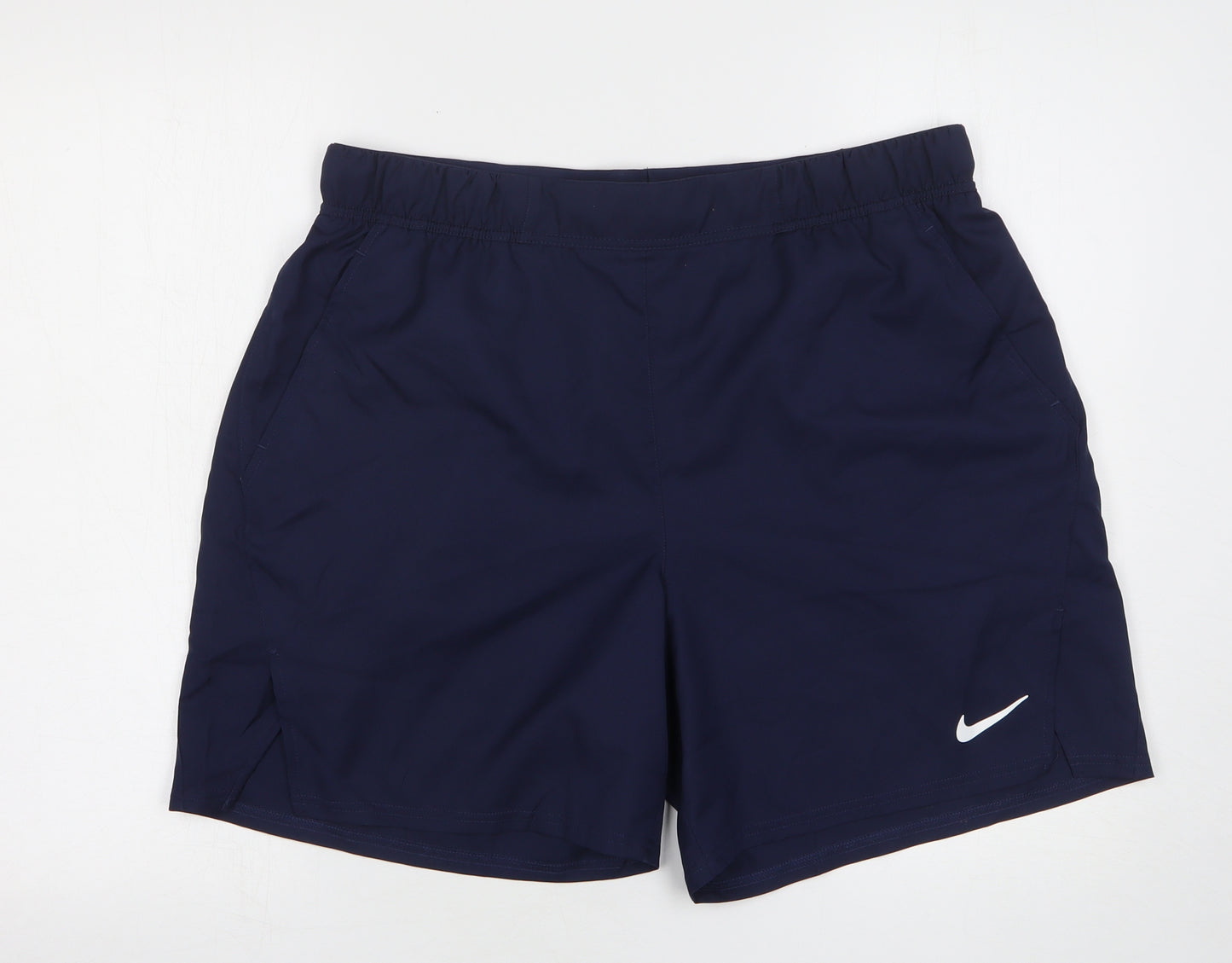 Nike Mens Blue  Polyester Athletic Shorts Size XL L7 in Regular