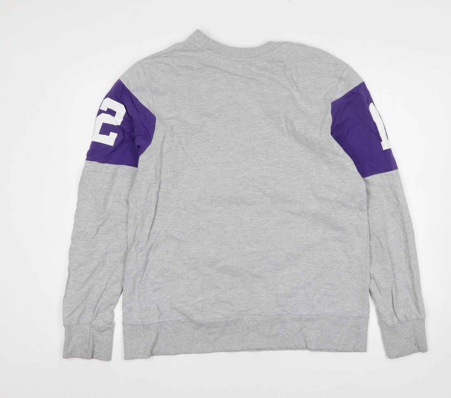 Disney Womens Grey Geometric Cotton Pullover Sweatshirt Size M   - Aladdin