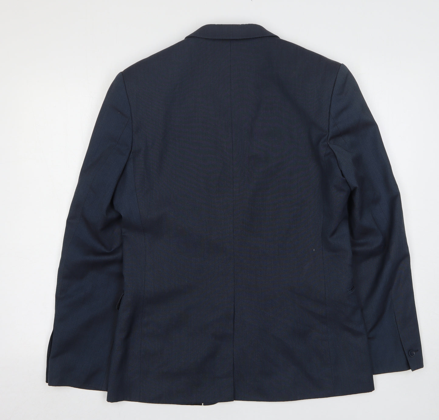 Red Herring Mens Blue  Viscose Jacket Suit Jacket Size 38