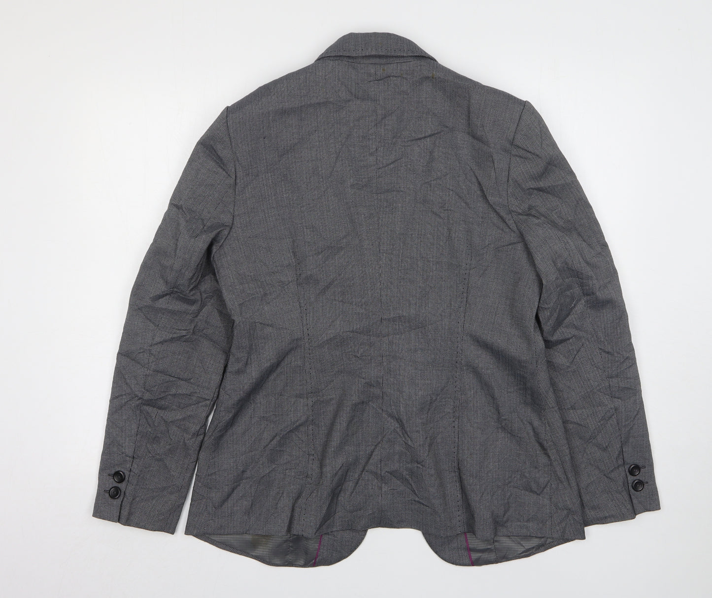 NEXT Womens Grey  Polyester Jacket Suit Jacket Size 16