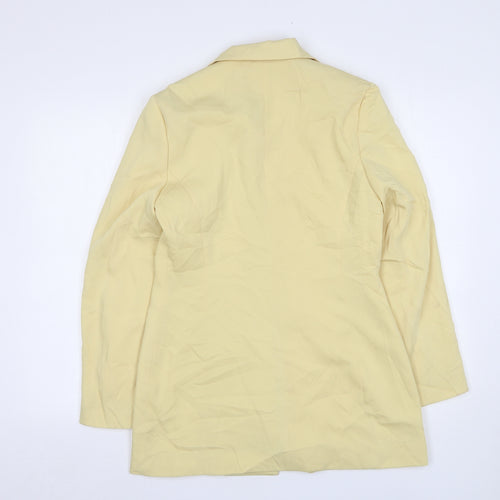 Louis Charles Womens Yellow  Polyester Jacket Suit Jacket Size 12