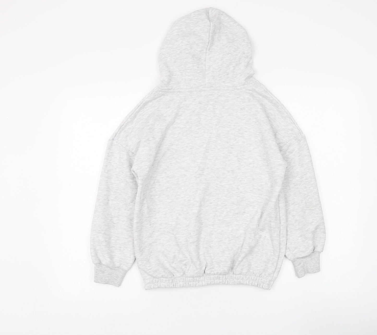 Dunnes Stores Girls Grey  Cotton Pullover Hoodie Size 10-11 Years  Pullover