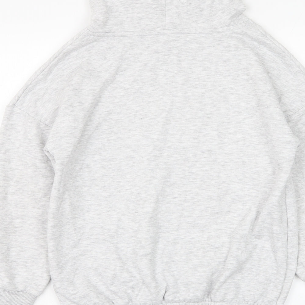 Dunnes Stores Girls Grey  Cotton Pullover Hoodie Size 10-11 Years  Pullover