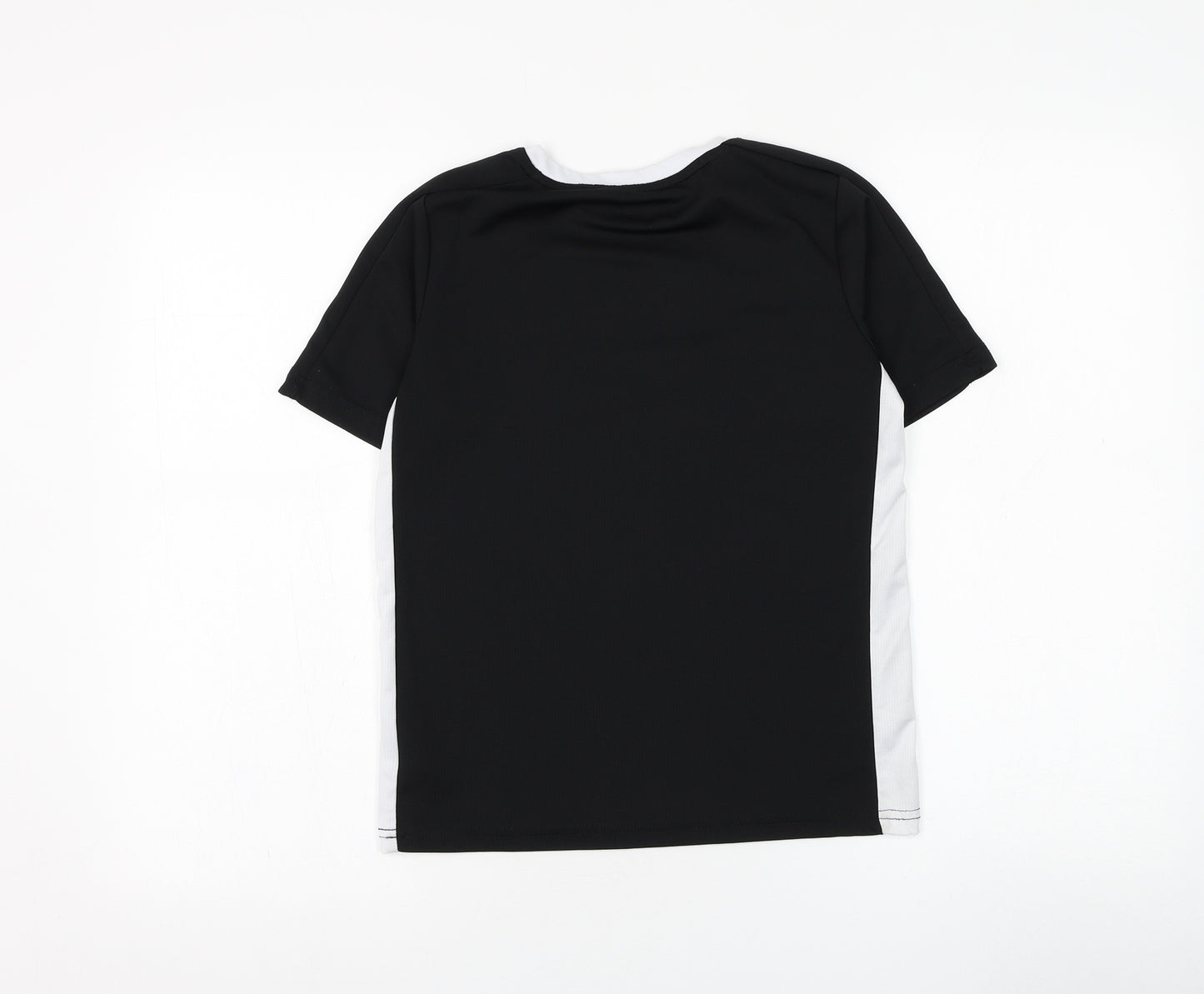 Sondico Boys Black  Polyester Basic T-Shirt Size 11-12 Years Round Neck Pullover