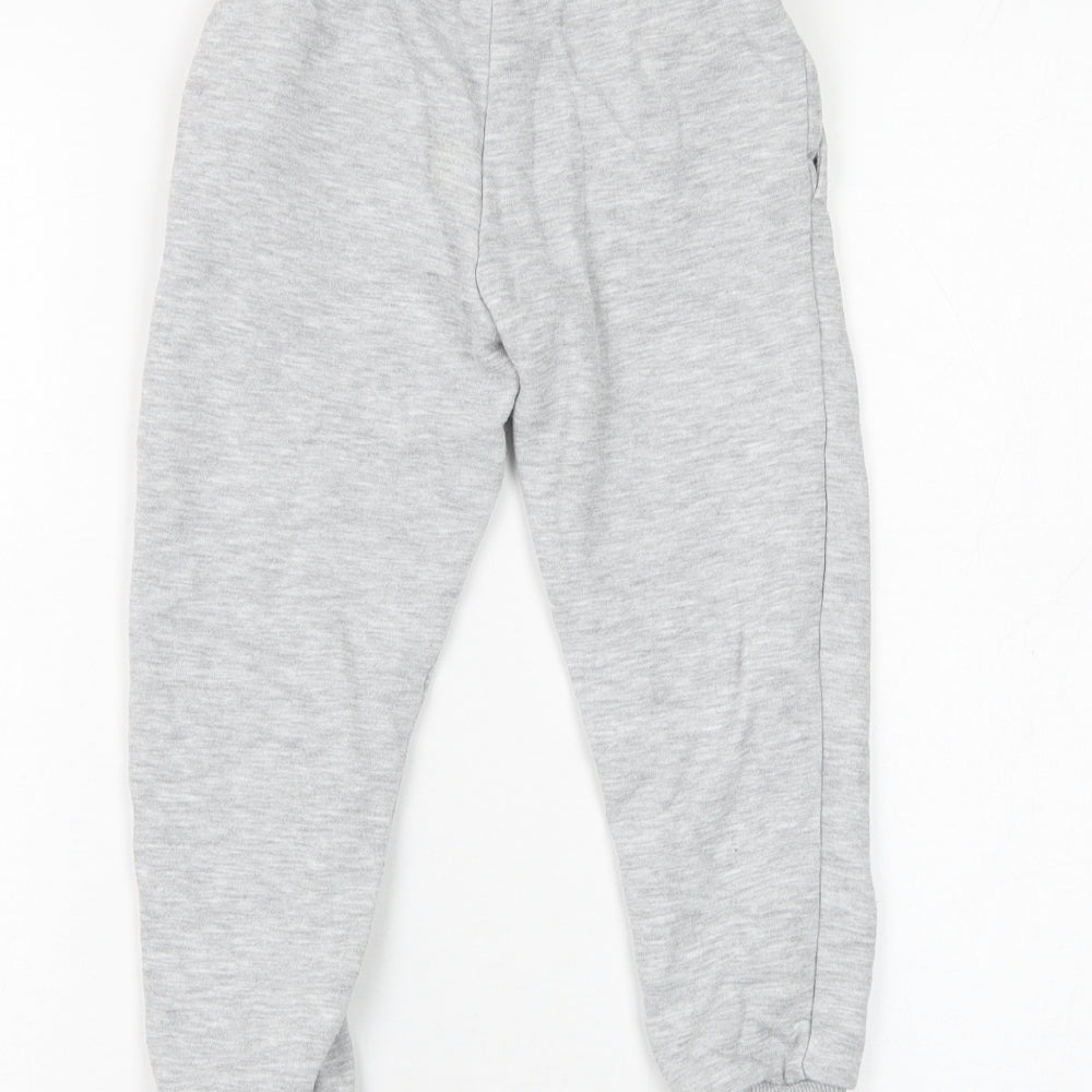 Dunnes Stores Boys Grey  Cotton Jogger Trousers Size 5 Years  Regular Pullover
