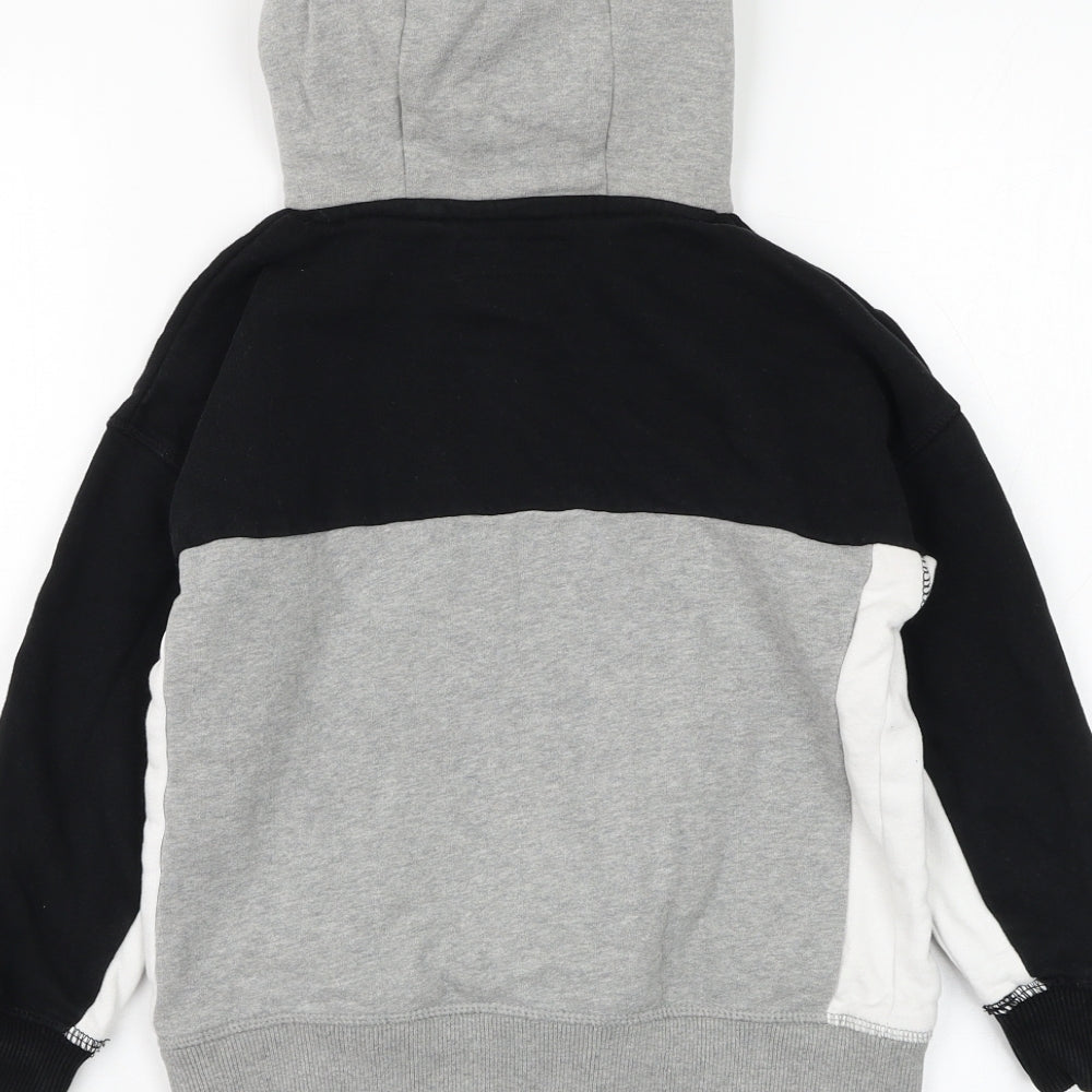 NEXT Boys Grey  Cotton Pullover Hoodie Size 7 Years  Pullover