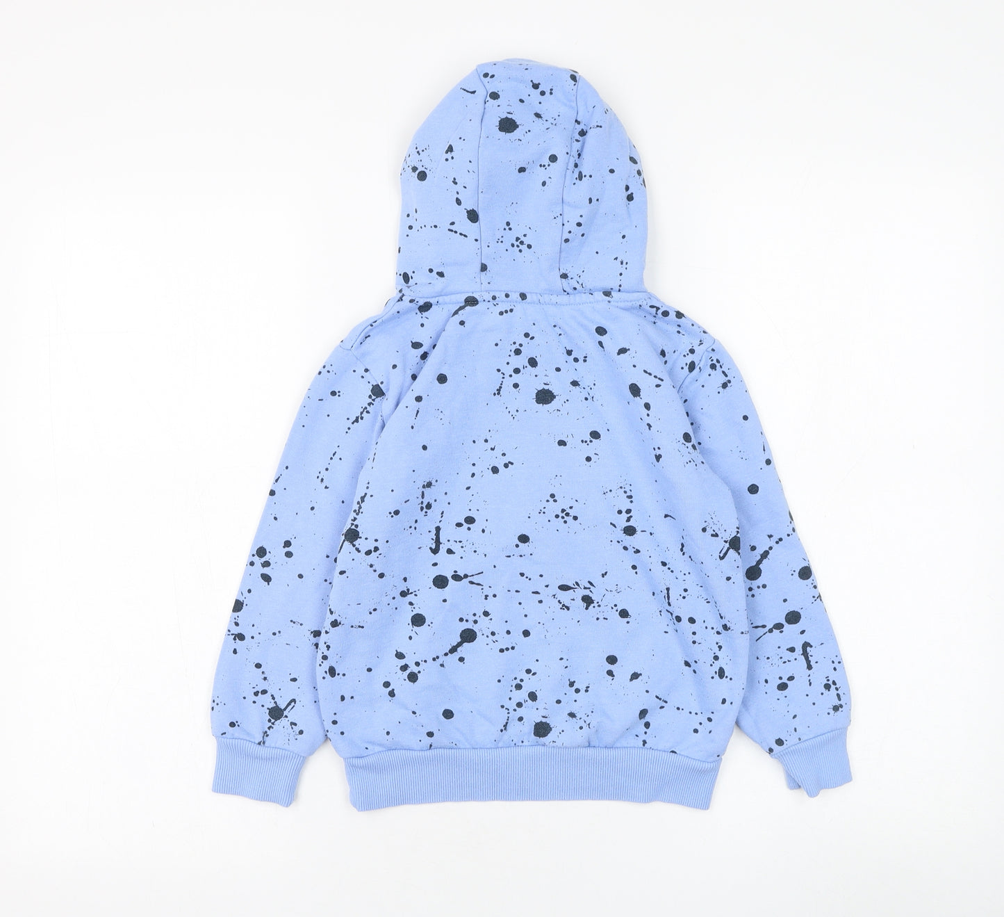 Dunnes Stores Boys Blue  Cotton Pullover Hoodie Size 6-7 Years  Pullover