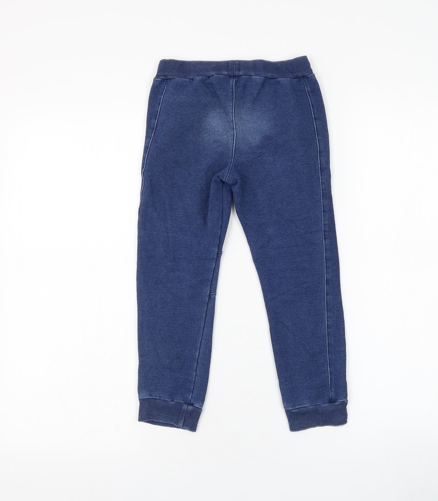 Boboli Boys Blue  Cotton Jogger Trousers Size 5 Years  Regular Drawstring