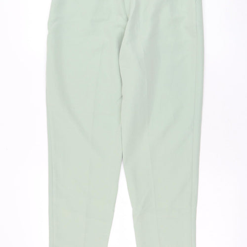 Quiz Womens Green  Polyester Trousers  Size 10 L27 in Regular Zip