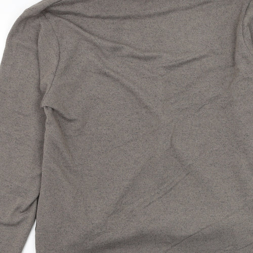 Tigi Womens Brown Roll Neck  Polyester Pullover Jumper Size 14