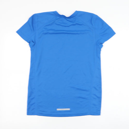 Primark Mens Blue  Polyester Basic T-Shirt Size S Round Neck Pullover