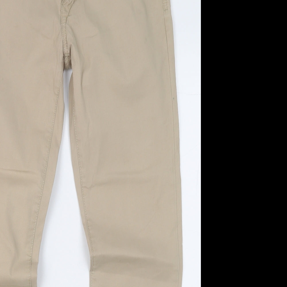 Tommy Hilfiger Mens Beige  Cotton Chino Trousers Size 32 in L31 in Regular