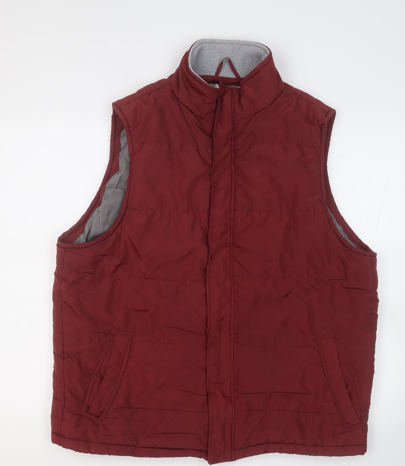 Avenue Mens Red   Gilet Jacket Size L