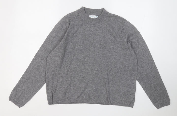 Primark Womens Grey Round Neck  Polyester Pullover Jumper Size 14